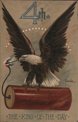 Eagle Lighting Firework: The Kind of the Day Postcard