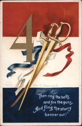 4 With Crossed Swords Postcard