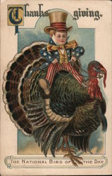 Thanksgiving. The National Bird of the Day Turkeys Postcard Postcard Postcard