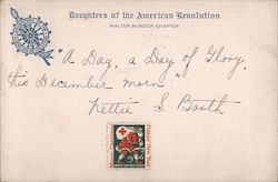 Daughters of the American Revolution Correspondence Card Postcard