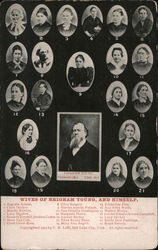 Wives of Brigham Young and Himself Religious Postcard Postcard Postcard