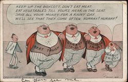 Boycott Meat! - Comic, Funny Postcard Postcard Postcard