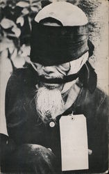 Typical Vietnamese Peasant - Trussed, Blindfolded, Gagged & Tagged Asian Postcard Postcard Postcard