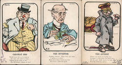 Set of 3: Vinegar Valentines Caricatures Myer Postcard Postcard Postcard