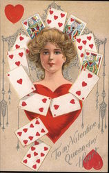 To my Valentine Queen of my Heart Postcard