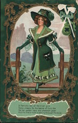 Iris Maiden, Pipes and Shamrocks Postcard