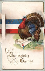 Ye Thanksgiving Greeting Turkeys Postcard Postcard Postcard