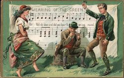 Wearing of the Green St. Patrick's Day Postcard Postcard Postcard