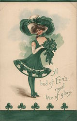 A bud of Erin's royal tree of glory Postcard