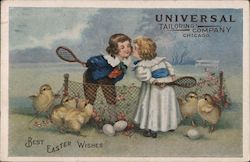 Best Easter Wishes - Universal Tailoring Company, Chicago With Children Postcard Postcard Postcard