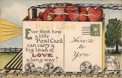 Ever think how a little post card can carry a big load of love a long way? Postcard