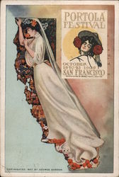 Portola Festival, October 19-23, 1909, San Francisco Postcard