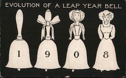 Evolution of a Leap Year Bell 1908 Postcard Postcard Postcard