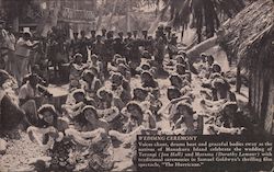 Wedding Ceremony of Terangi and Marama - Manukura Island from "The Hurricane" Postcard