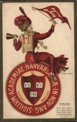 Harvard Woman Postcard