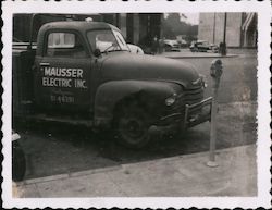 Old Truck - Mausser Electric Inc. Burlingame, CA Trucks Original Photograph Original Photograph Original Photograph