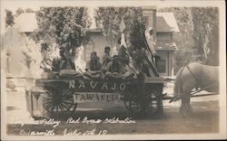 Navajo Tawaklia - Indians in Wagon Native Americana Original Photograph Original Photograph Original Photograph