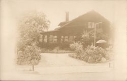 A Large House with a Garden in Front Saratoga, CA Postcard Postcard Postcard