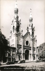 Church of Saint Peter and Paul San Francisco, CA Postcard Postcard Postcard