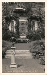 Formal Gardens C. S. Sanatorium Postcard