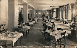 Main Dining Room, C.S. Sanatorium San Francisco, CA Postcard Postcard Postcard