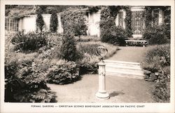 Formal Gardens - Christian Science Benevolent Association on Pacific Coast San Francisco, CA Postcard Postcard Postcard