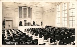 The Assembly Hall - C.S. Sanatorium Postcard