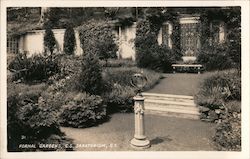 Formal Gardens - C.S. Sanatorium Postcard