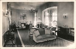 Reception Room, C.S. Sanatorium San Francisco, CA Postcard Postcard Postcard