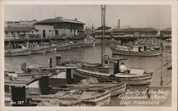 Sicily of the West Fisherman's Wharf San Francisco Postcard