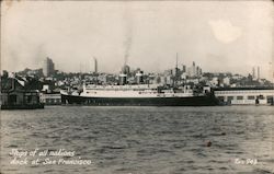 Ships of all Nations Dock at San Francisco California Postcard Postcard Postcard