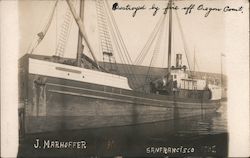 View of J. Marhoffer Steamer San Francisco, CA Postcard Postcard Postcard