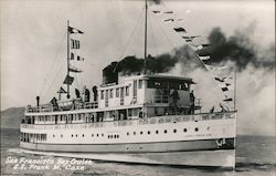 San Francisco Bay Cruise S. S. Frank M. Coxa Postcard