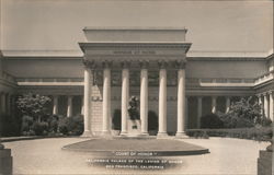 "Court of Honor" -California Palace of the Legion of Honor Postcard