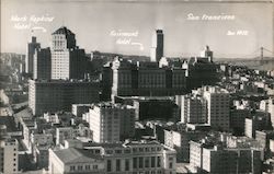 Aerial View of San Francisco California Postcard Postcard Postcard