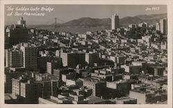 The Golden Gate Bridge at San Francisco California Postcard Postcard Postcard