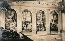 Brangwyn Murals - Veteran's Bldg. Auditorium War Memorial of San Francisco California Postcard Postcard Postcard