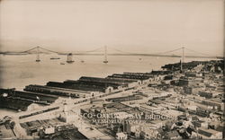 San Francisco - Oakland Bay Bridge from Memorial Tower Postcard