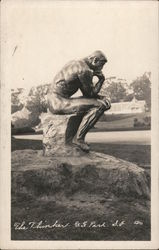 The Thinker, Golden Gate Park Postcard