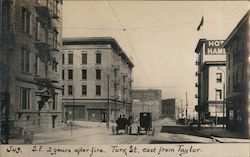 San Francisco 2 Years After , Turk St. East from Taylor J-43 California Postcard Postcard Postcard