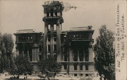 Ruins of San Francisco, The Hall of Justice J-265 California Postcard Postcard Postcard