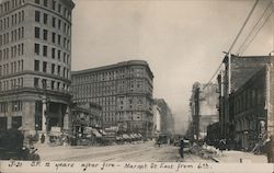 San Francisco 2 Years After Fire - Market St. East from 6th J-31 California Postcard Postcard Postcard