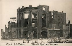 San Francisco Ruins - Tivoli Opera House J-146 California Postcard Postcard Postcard