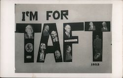 I'm for Taft Postcard