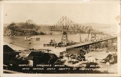 Completed Carquinez Bridge Crockett, CA Postcard Postcard Postcard