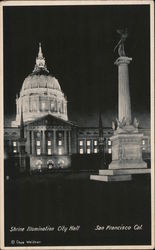 Shrine Illumination, City Hall Postcard