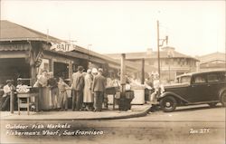 Outdoor Fish Markets, Fisherman's Wharf San Francisco, CA Postcard Postcard Postcard