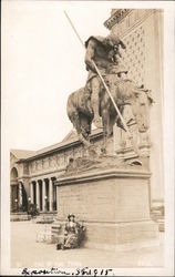 End of the Trail Statue Postcard