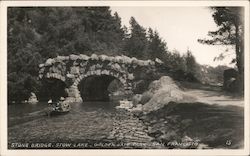 Stone Bridge - Stow Lake - Golden Gate Park San Francisco, CA Postcard Postcard Postcard