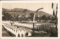 A Navy Yard Full of Soldiers Postcard